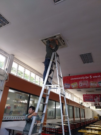 ซ่อมแซมเครื่องปรับอากาศภายในมหาวิทยาลัย จำนวน 21 ตัว