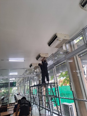 ซ่อมแซมเครื่องปรับอากาศภายในมหาวิทยาลัย จำนวน 25 เครื่อง