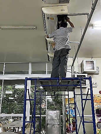 ซ่อมแซมเครื่องปรับอากาศภายในมหาวิทยาลัย จำนวน 25 เครื่อง